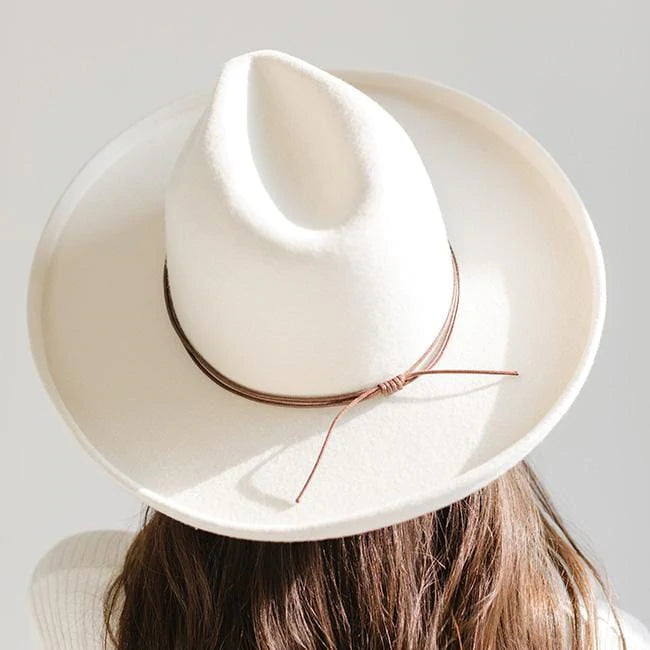 Double Strand Rope Hat Band - Tan