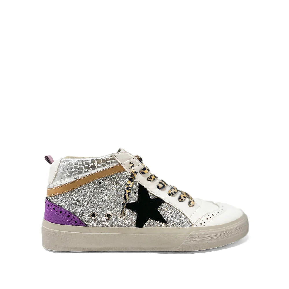 Paula Sneaker - Silver Sparkle