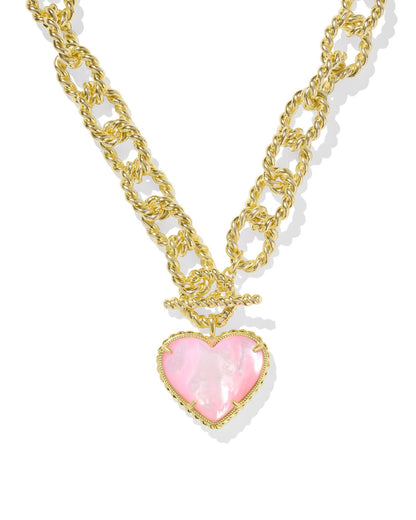 Haisley Heart Gold Statement Necklace