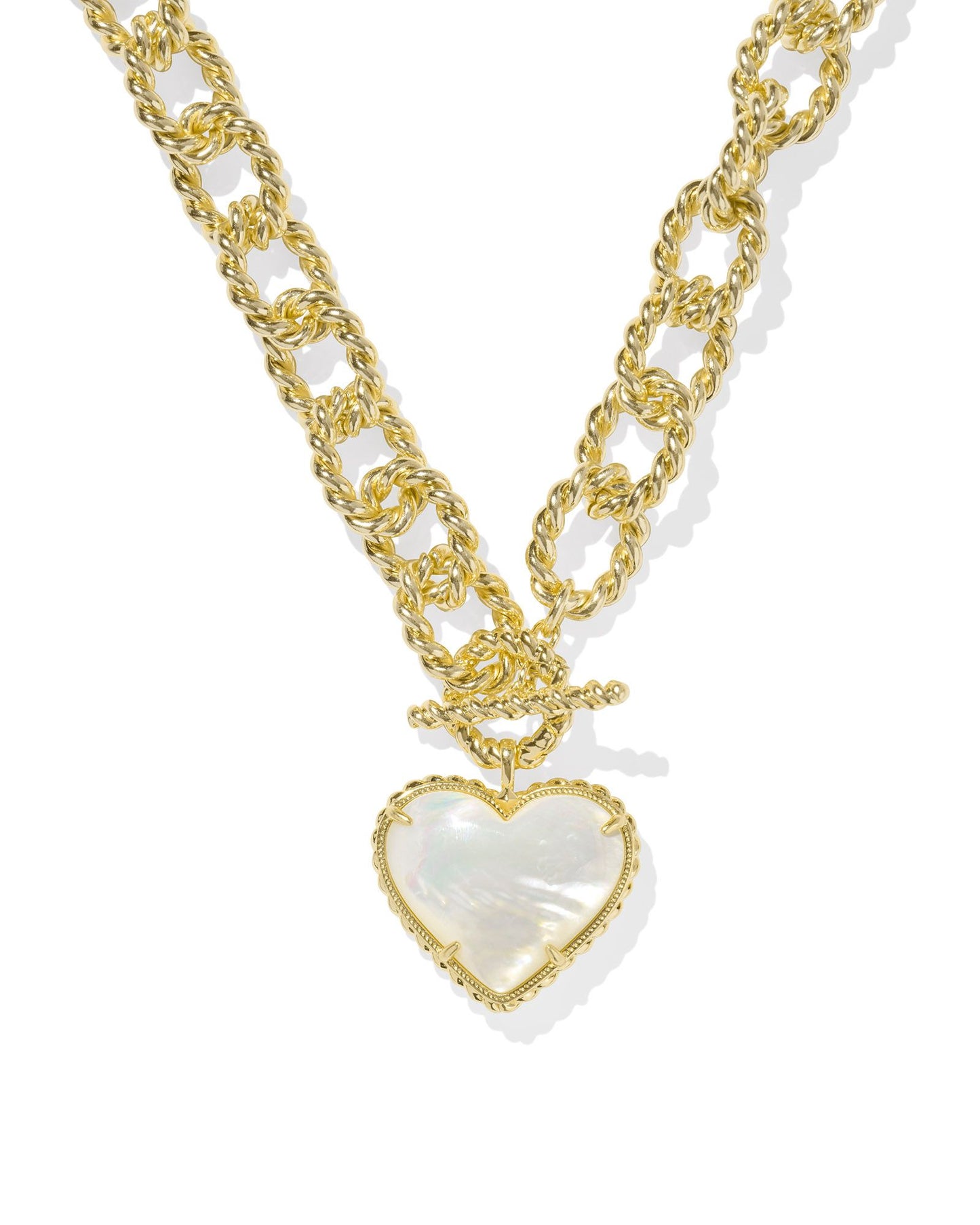 Haisley Heart Gold Statement Necklace