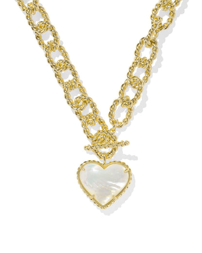 Haisley Heart Gold Statement Necklace