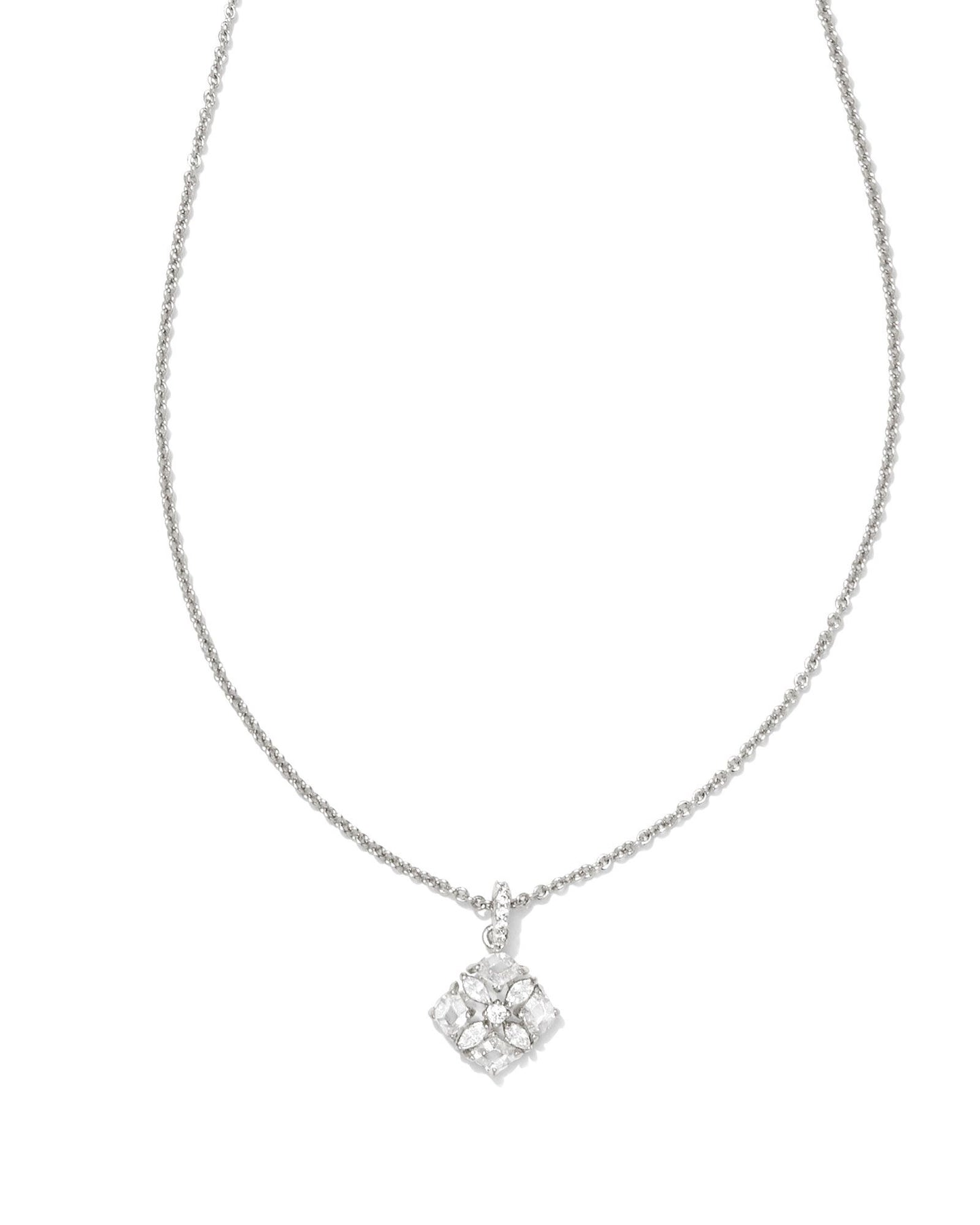 Dira Crystal Short Pendant Necklace - Brazos Avenue Market 