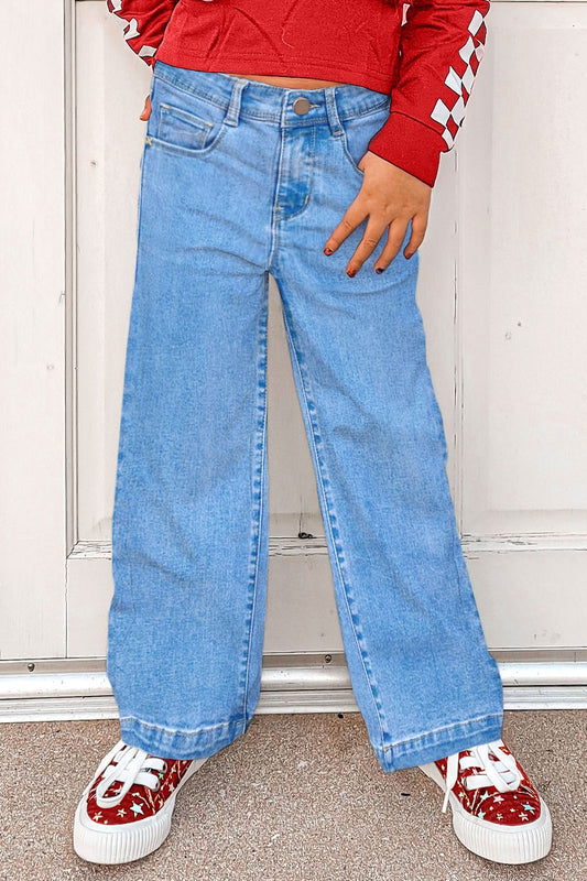 Girl's Wide Leg Jeans - Brazos Avenue Market 