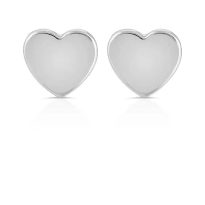 New Moon Silver Earrings - Love/Heart