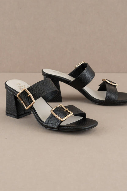 Black Slip On Heel - Brazos Avenue Market 