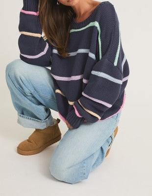 Stripe Navy Sweater