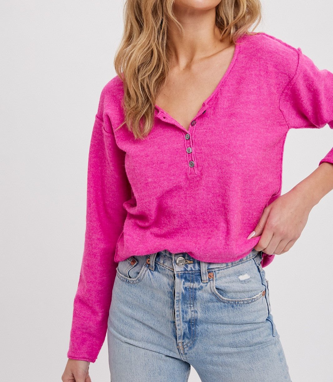 Sweater Henley Top