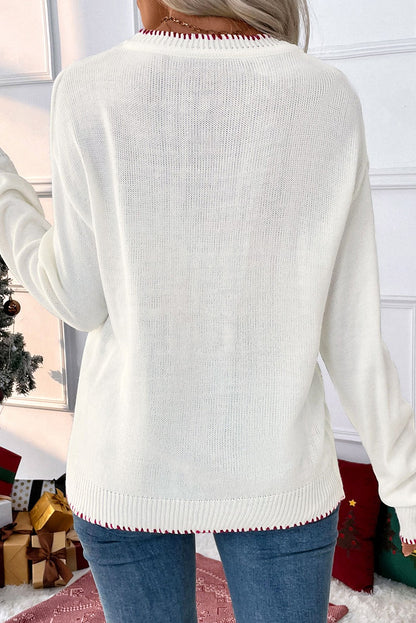 Sweet Bow Long Sleeve Knit Sweater