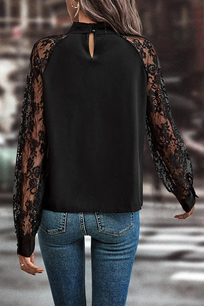 Lace Sleeve Blouse