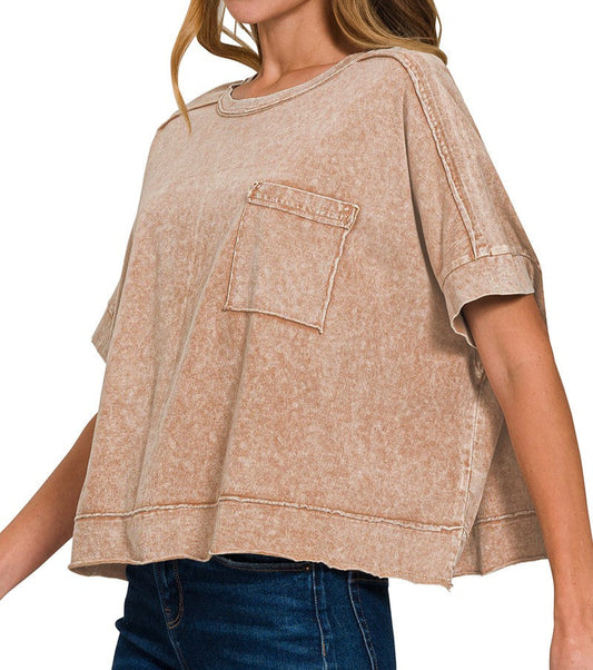 Oversized Crop Boxy Tee