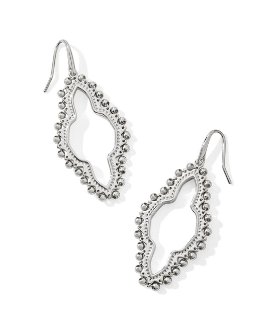 Abbie Beaded Open Frame Earrings