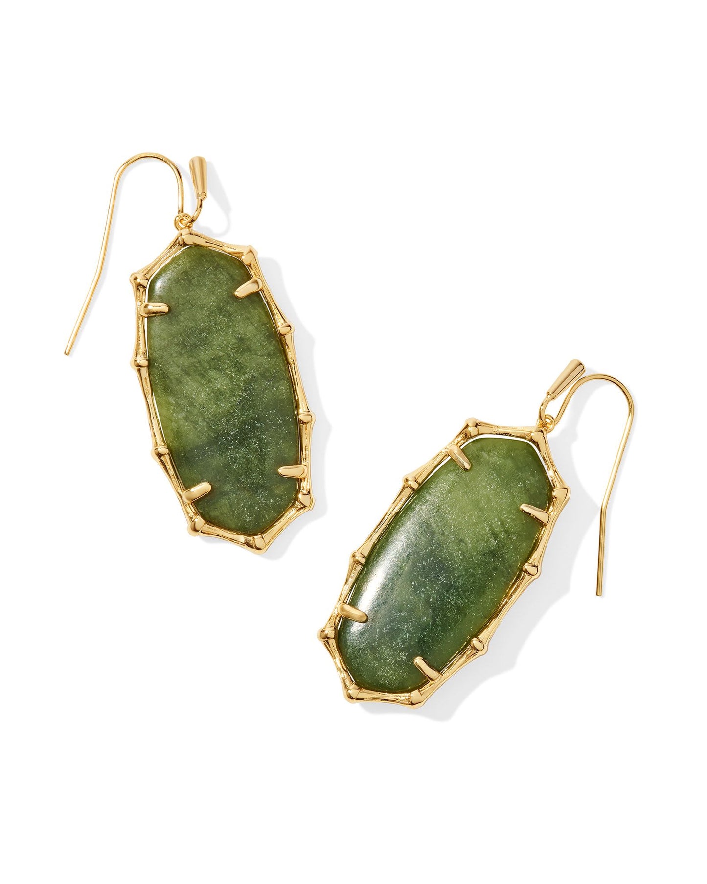 Elle Bamboo Frame Drop Earrings