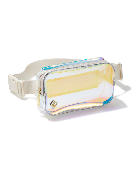 Clear Iridescent Belt Bag