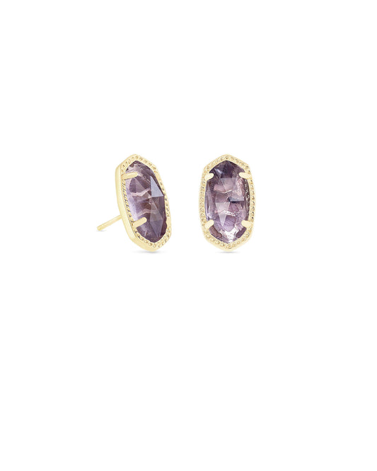 Ellie Earrings Purple Amethyst