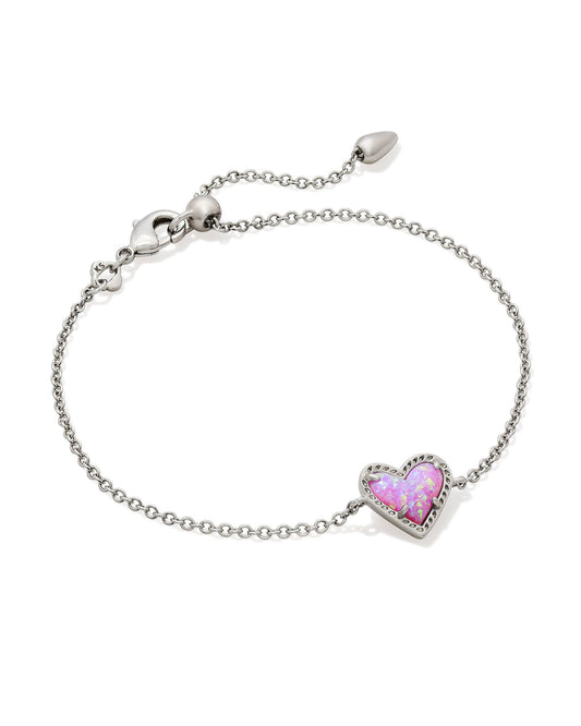 Ari Delicate Chain Bracelet - Pink Bubblegum Opal - Brazos Avenue Market 