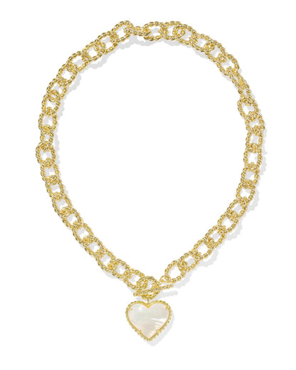 Haisley Heart Gold Statement Necklace