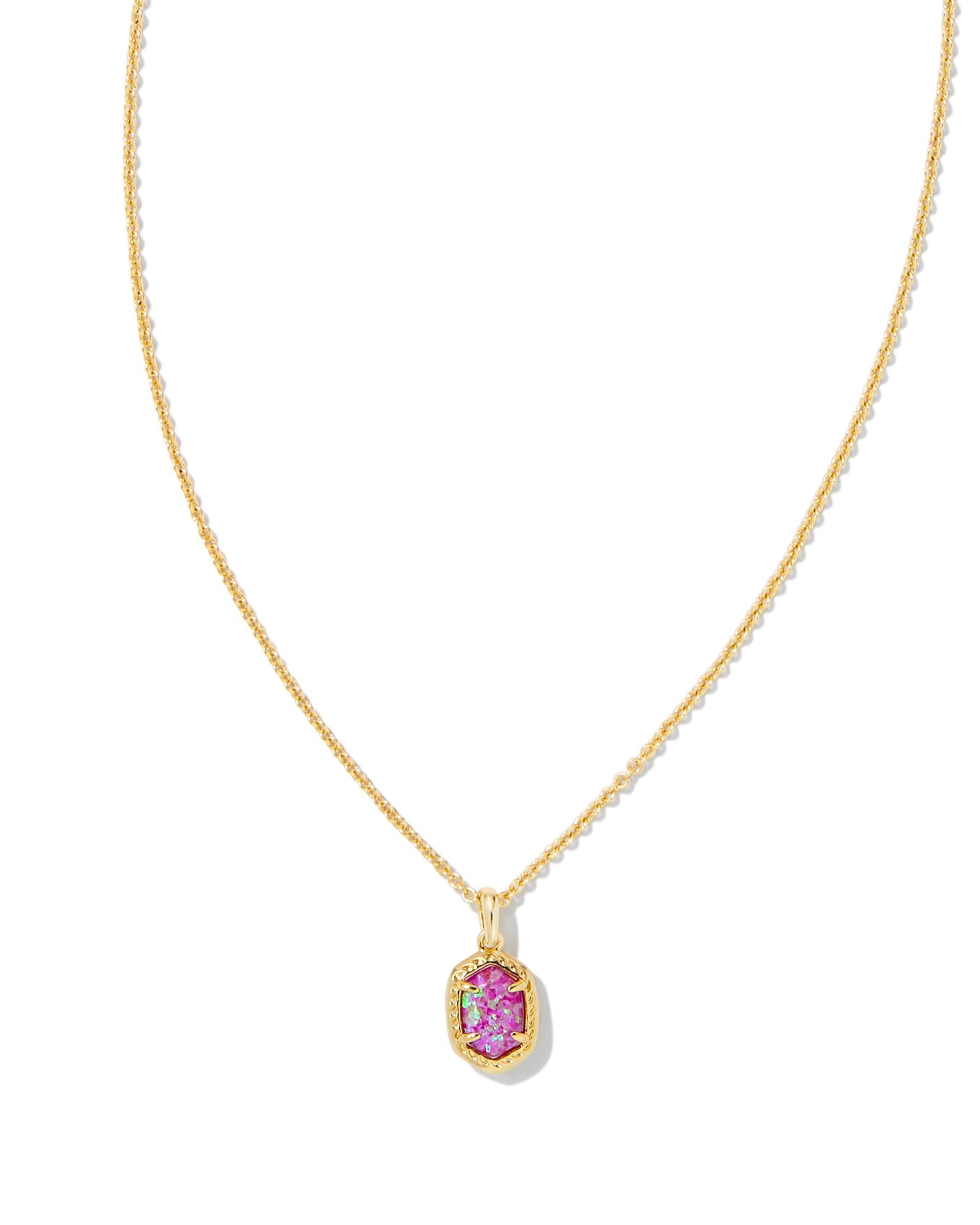 Daphne Framed Short Pendant Necklace - Brazos Avenue Market 