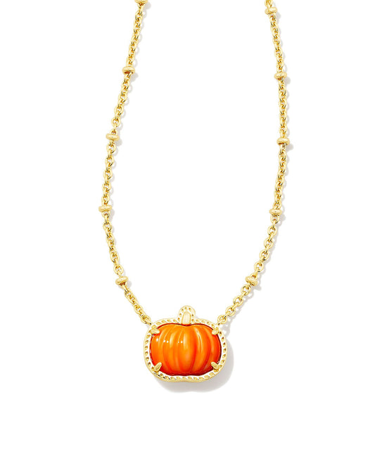 Pumpkin Short Pendant Necklace