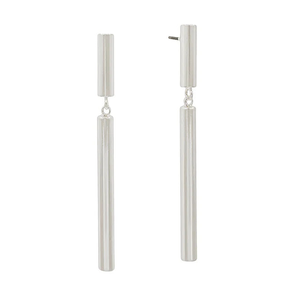 Cylinder Bar 2" Drop Earring