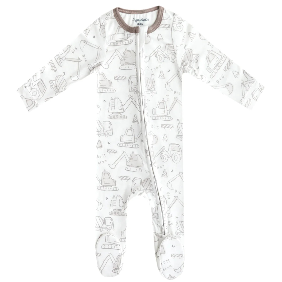 Gage Zip-Up Footie Pajama