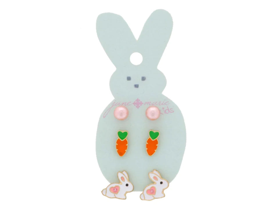 Bunny Earrings Set of 3 - Brazos Avenue Market 