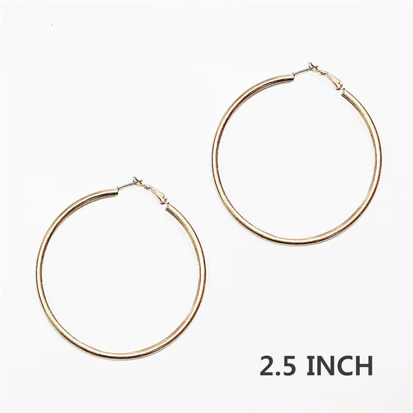 Worn Hoop 2.5" Earing