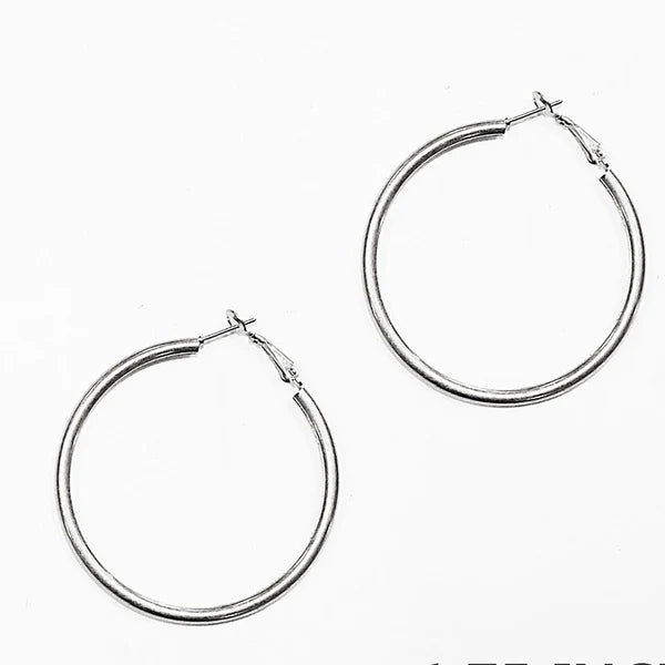 Worn Hoop 2.5" Earing