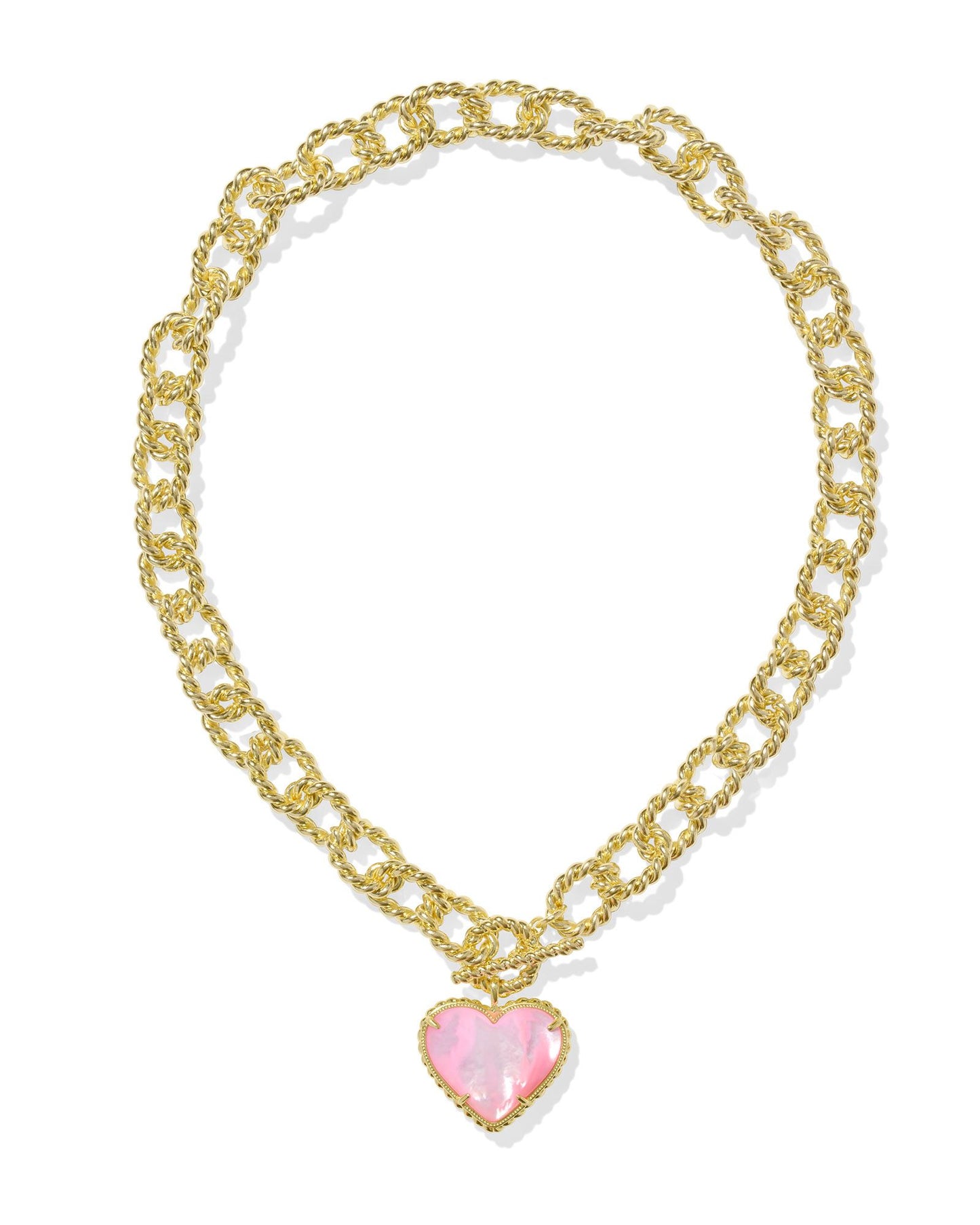 Haisley Heart Gold Statement Necklace