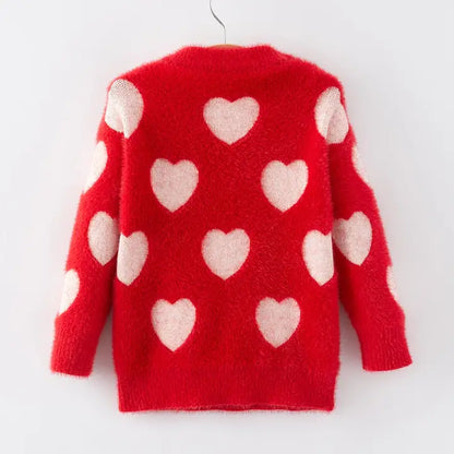 Valentine's Day Girls Pullover Sweater