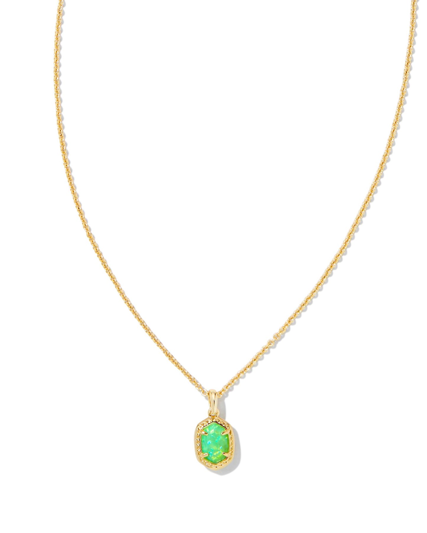 Daphne Framed Short Pendant Necklace - Brazos Avenue Market 