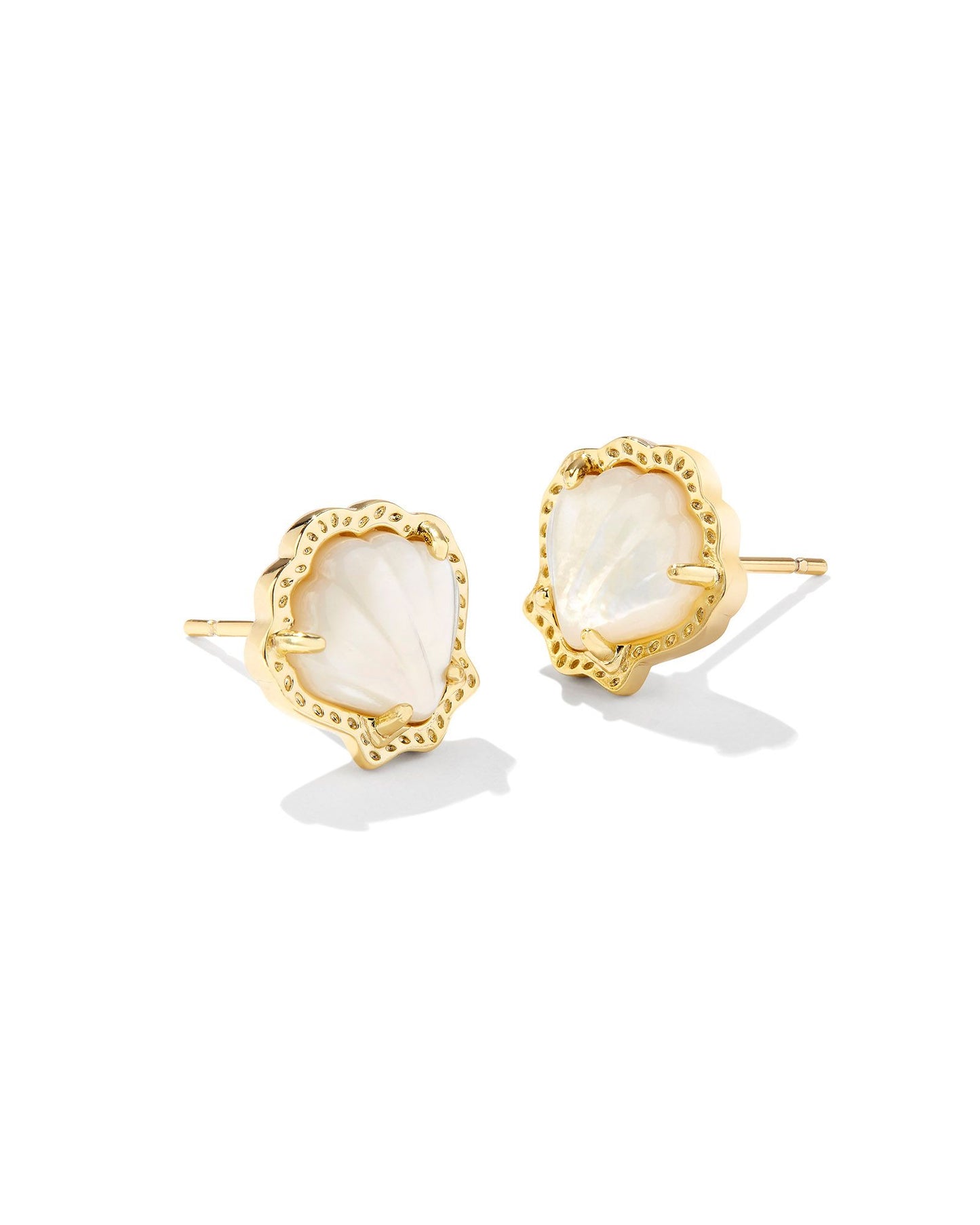 Brynne Shell Stud Earring - Brazos Avenue Market 