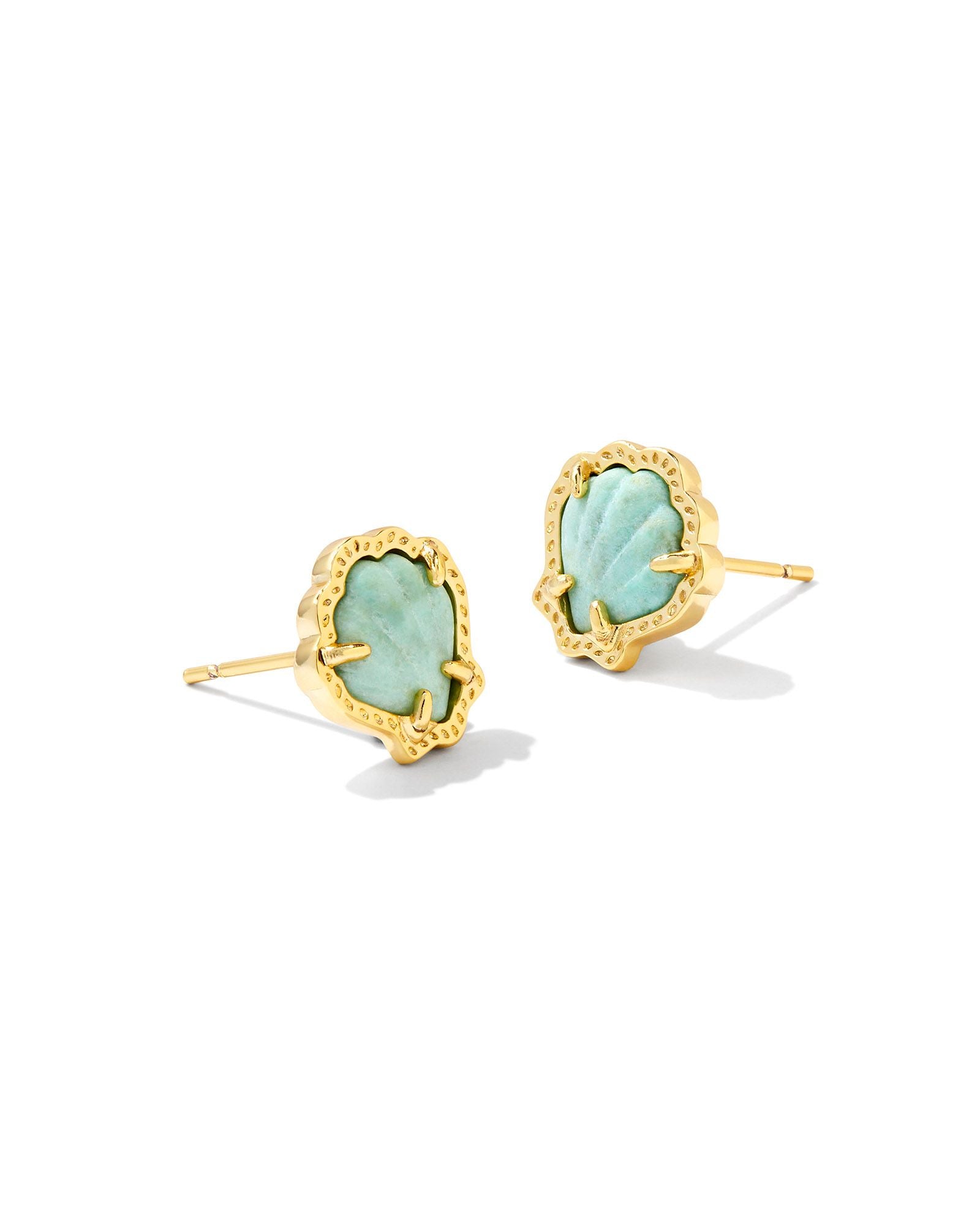 Brynne Shell Stud Earring - Brazos Avenue Market 