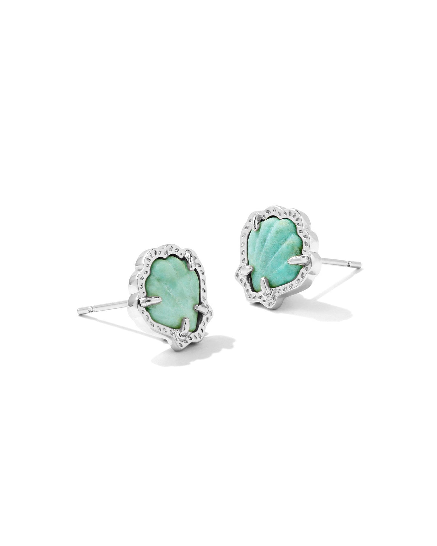 Brynne Shell Stud Earring - Brazos Avenue Market 