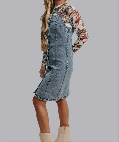 Denim Button Down Dress