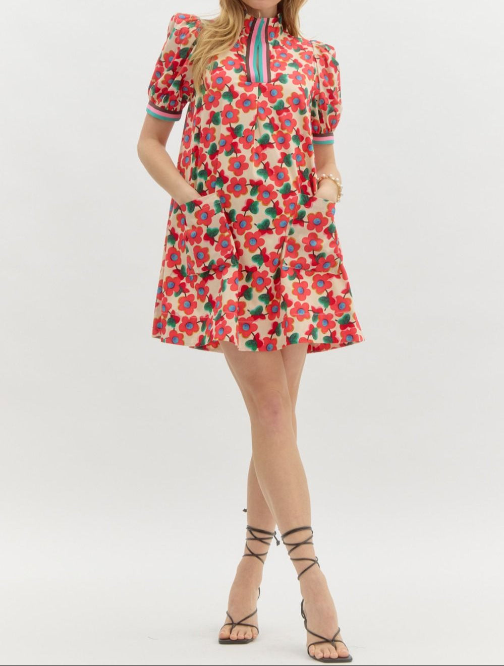 Floral Print Mini Dress