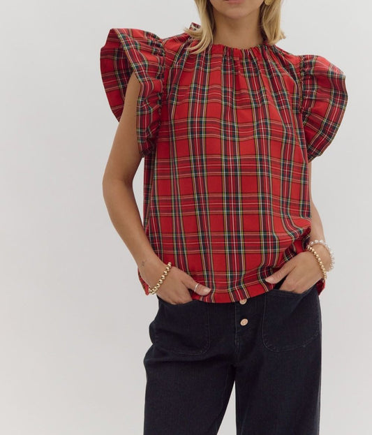 Plaid Top