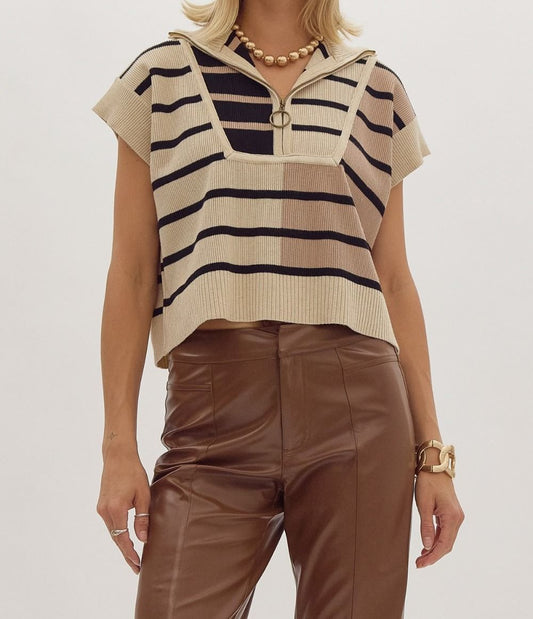 Color Block Stripe Top