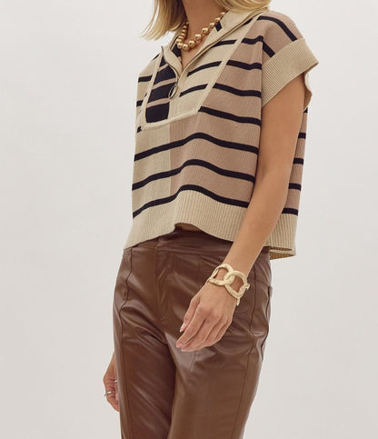 Color Block Stripe Top