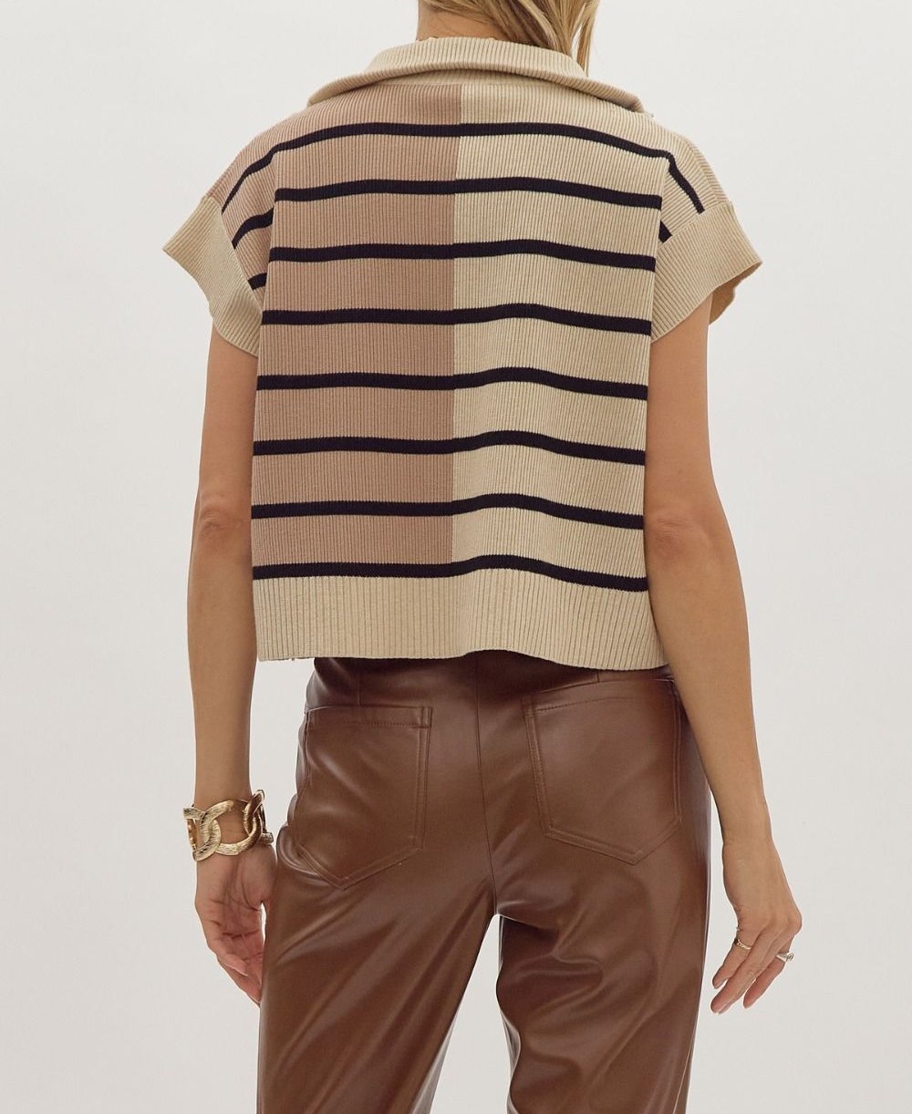 Color Block Stripe Top