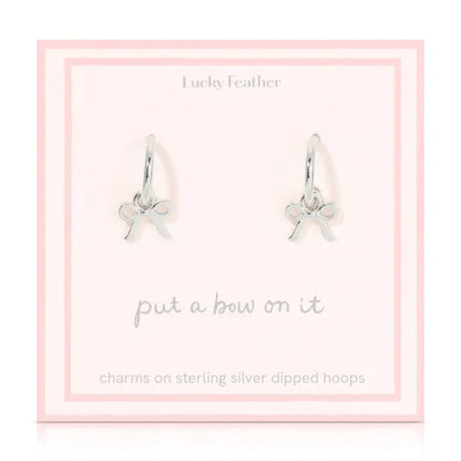 Beautiful Bows - Bow Charm Hoops