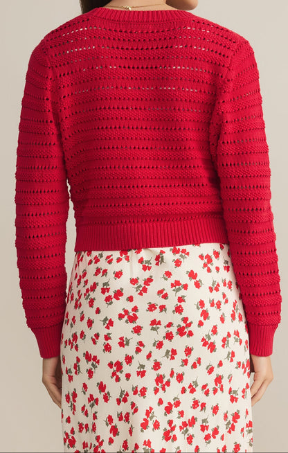 Romance Cardigan - Cherry