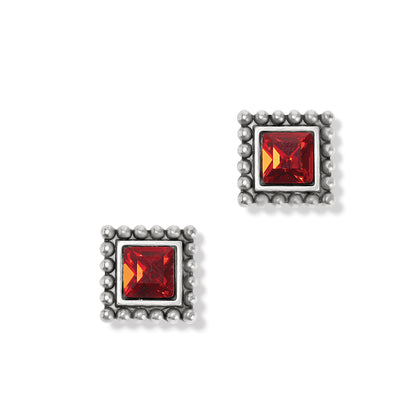 Sparkle Square Mini Post Earrings - Brazos Avenue Market 