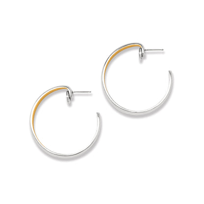 Ferrara Entrata Moon Large Hoop Earrings