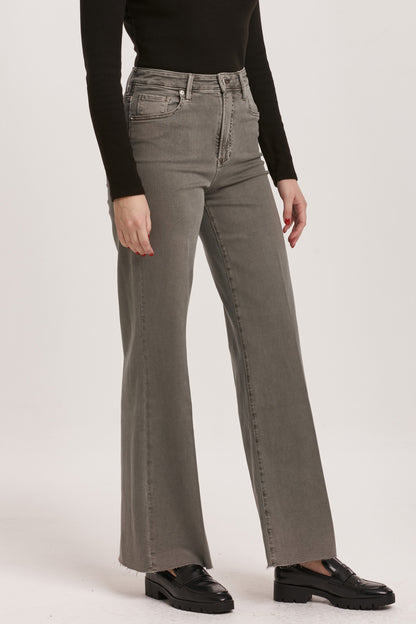 Dear John Fiona HIgh Rise Wide Leg Jeans - Graphite