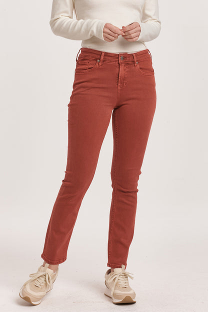 Dear John Blaire High Rise Ankle Slim Straight Jean - Astro Dust