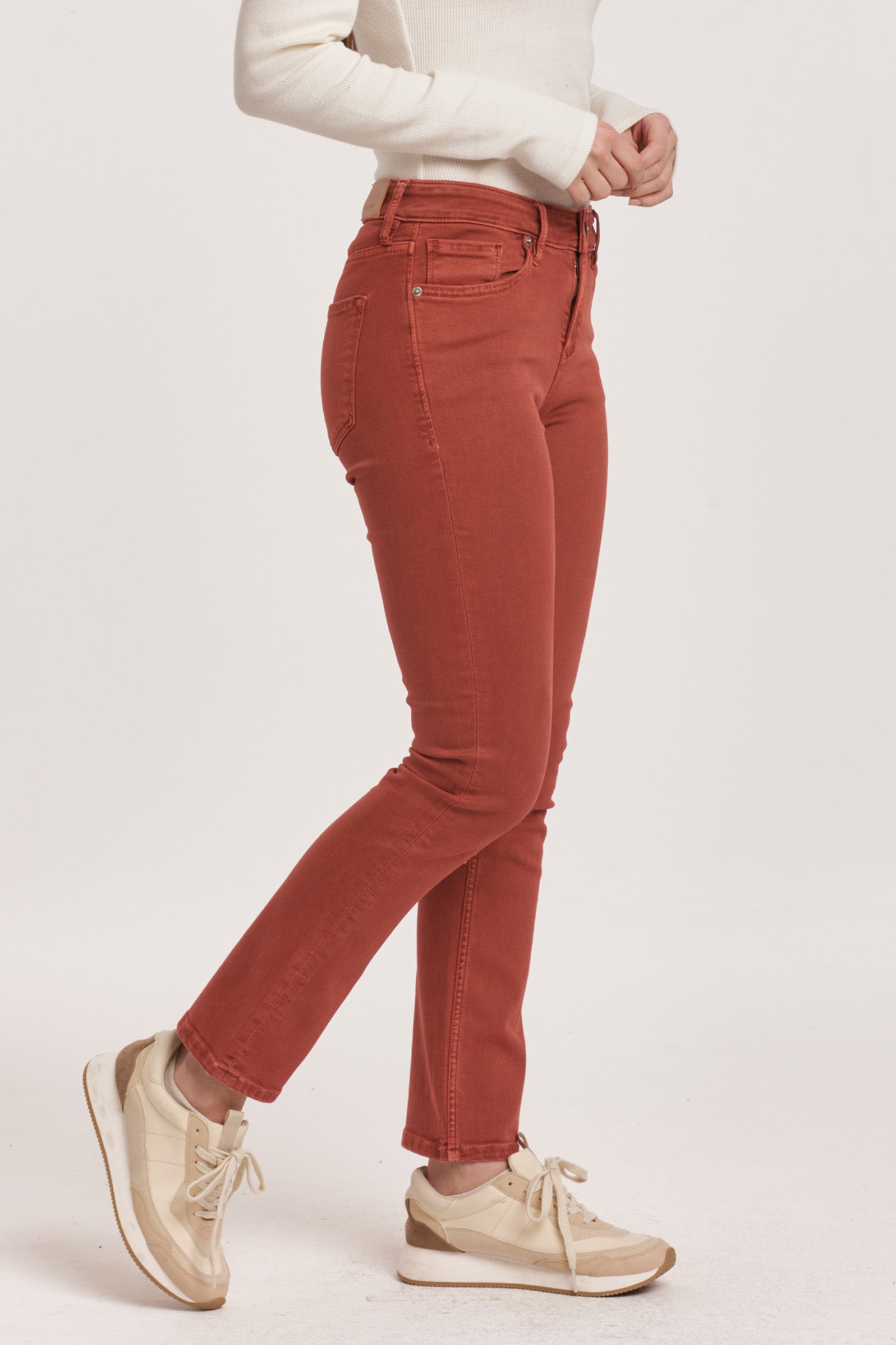 Dear John Blaire High Rise Ankle Slim Straight Jean - Astro Dust