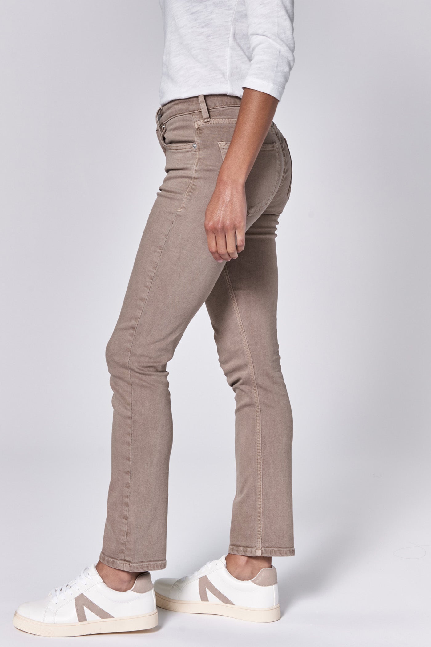 Blaire High Rise Slim Straight Jeans - Mink