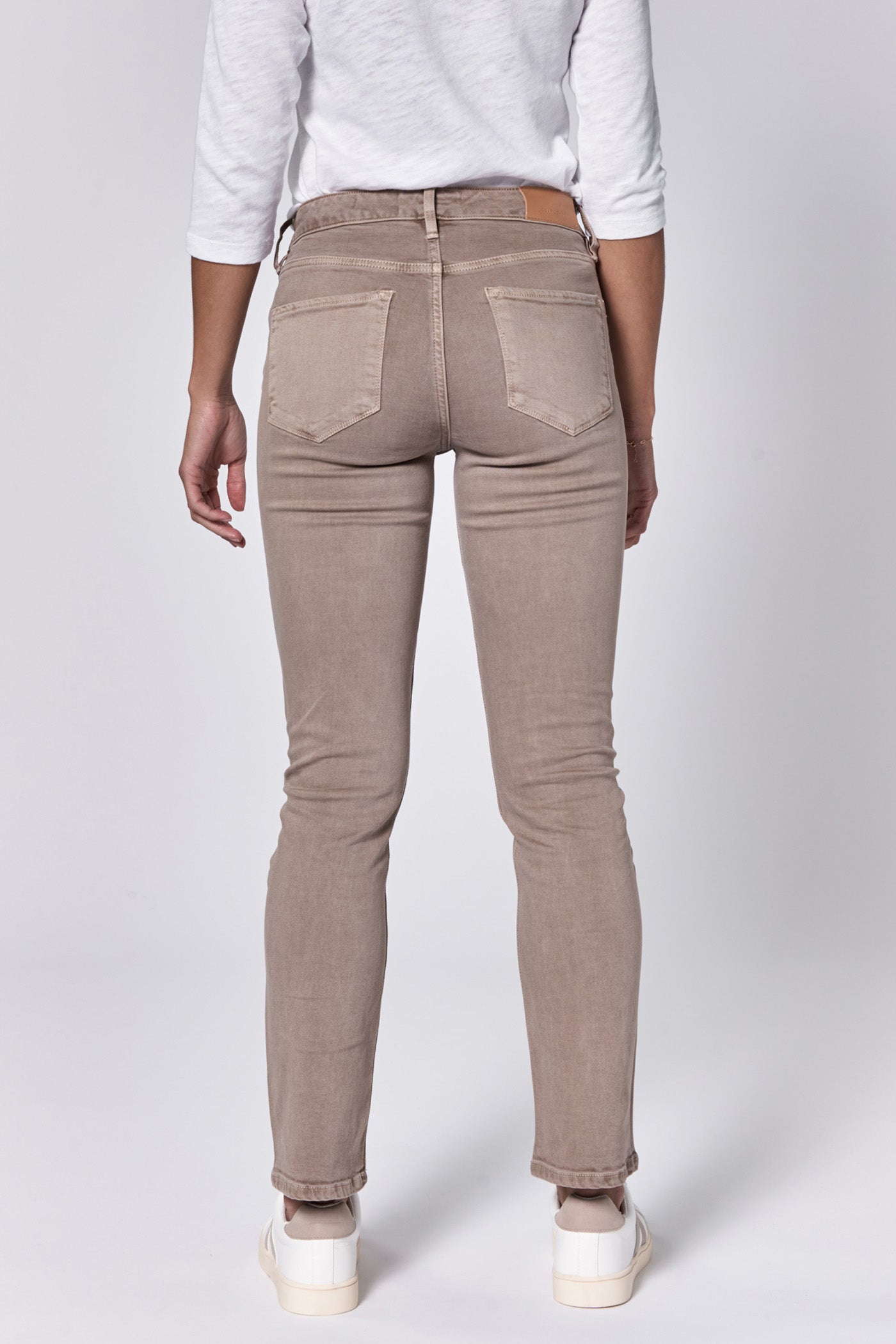 Blaire High Rise Slim Straight Jeans - Mink