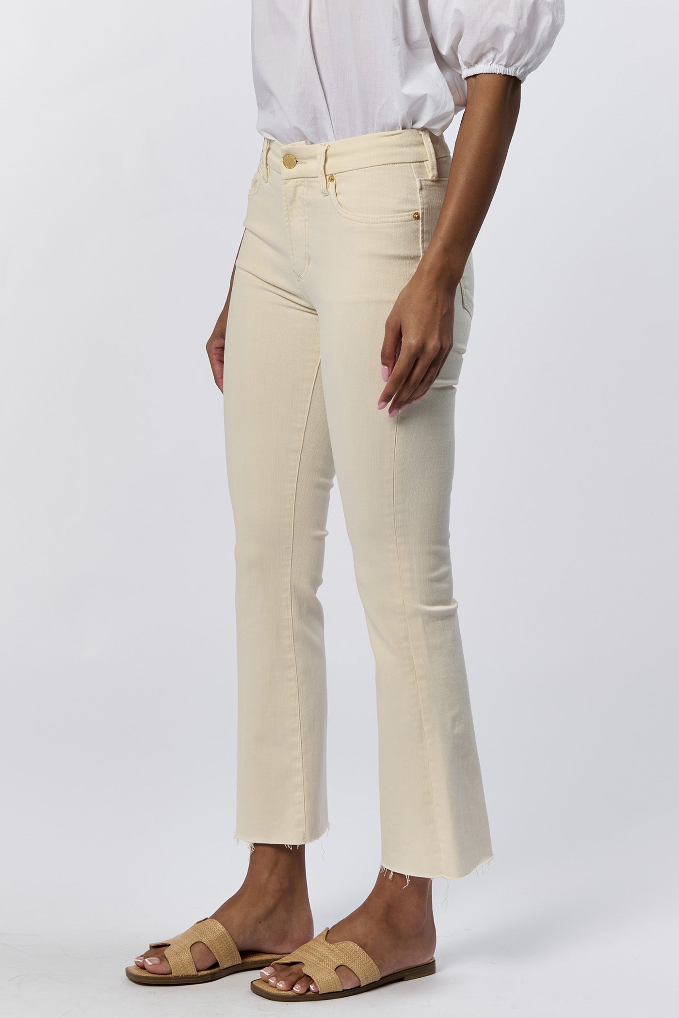 Dear John Jeanne Cropped Flare - Wheat