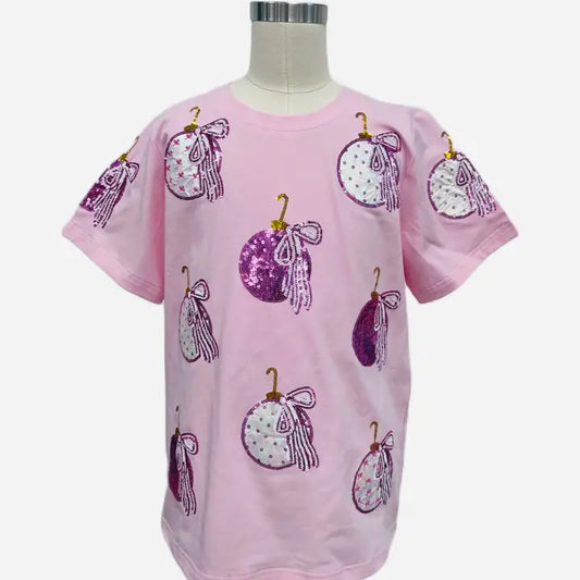 Sequin Ornament Tee - Women's